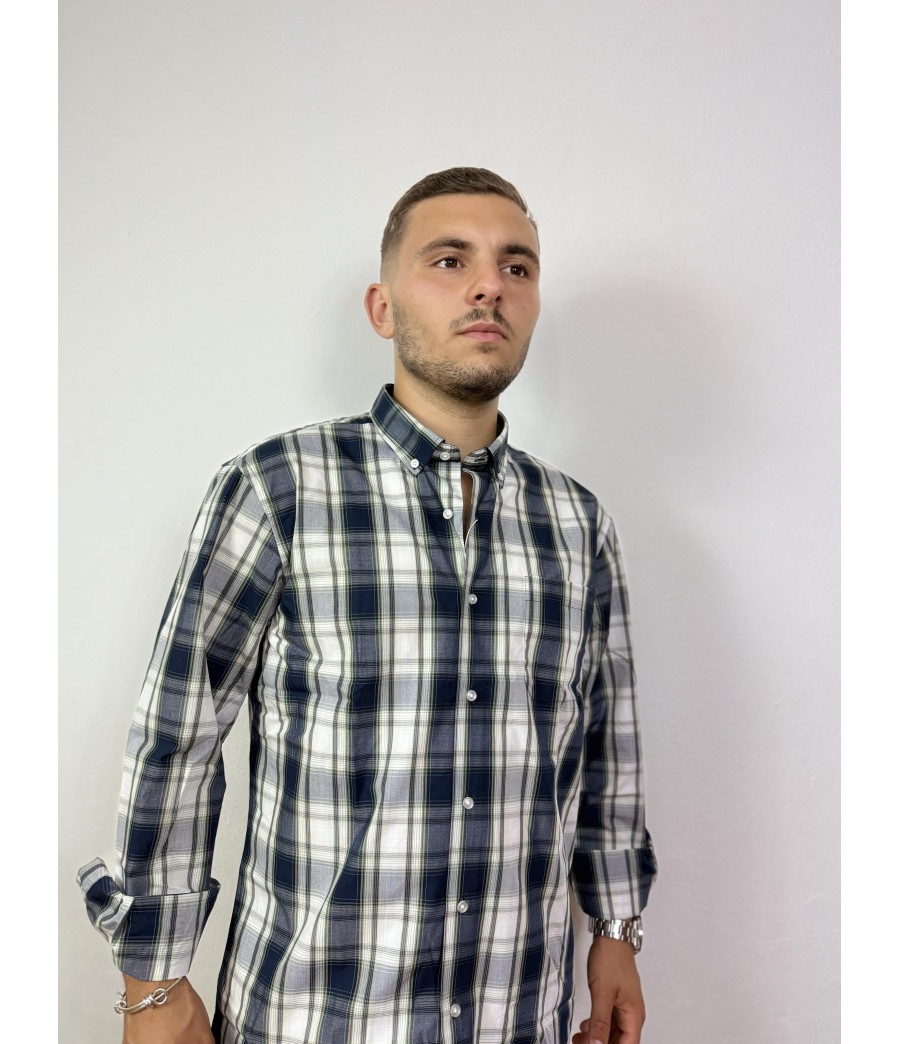 CAMISA MANGA LARGA ESTAMPADO CUADRO