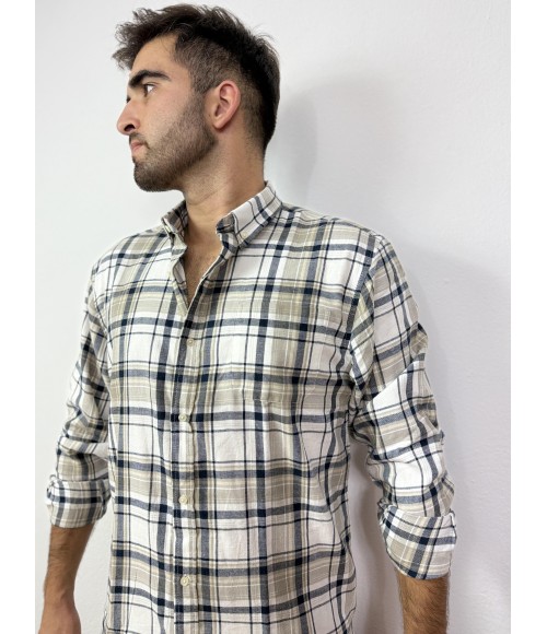 CAMISA MANGA LARGA CUADRO VILLELA