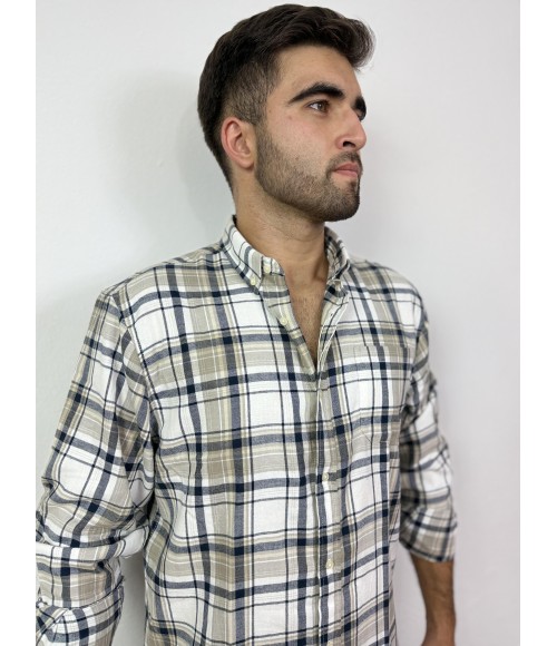 CAMISA MANGA LARGA CUADRO VILLELA