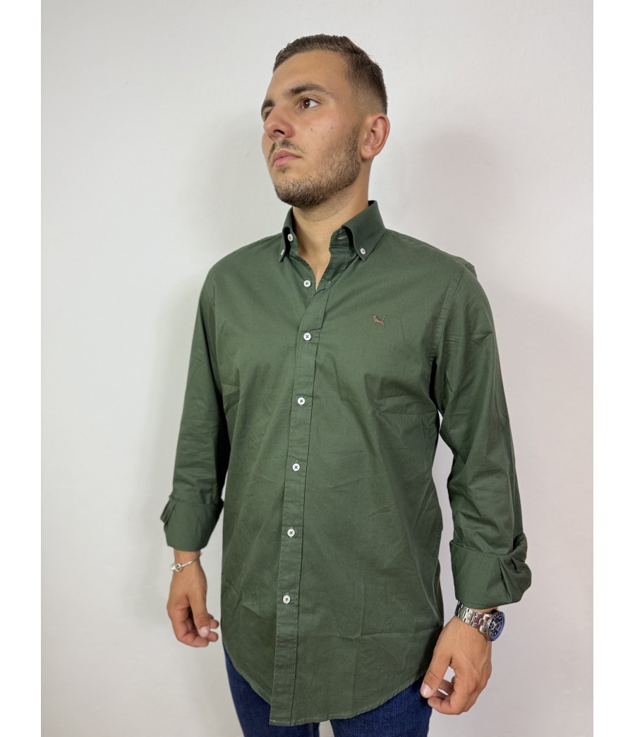 CAMISA MANGA LARGA VERDE