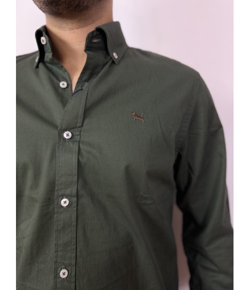 CAMISA MANGA LARGA VERDE