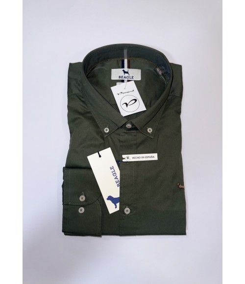 CAMISA MANGA LARGA VERDE