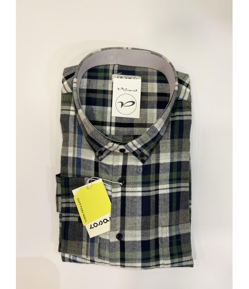 CAMISA MANGA LARGA VILLELA GRIS