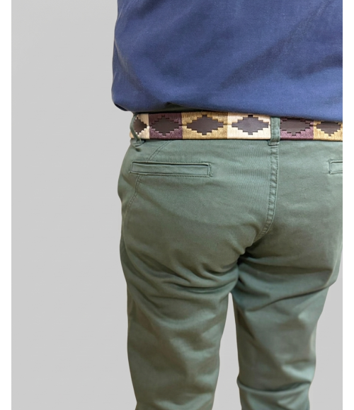 PANTALÓN VERDE MENTA CORTE CHINO TAPERED