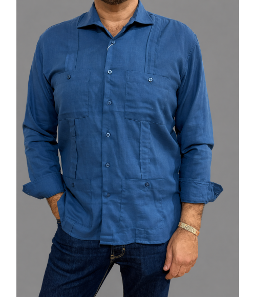 GUAYABERA AZUL