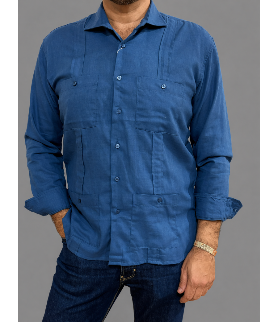 GUAYABERA AZUL