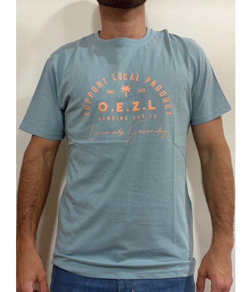 CAMISETA AZUL TURQUESA
