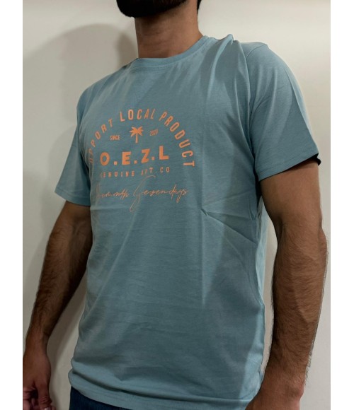 CAMISETA AZUL TURQUESA