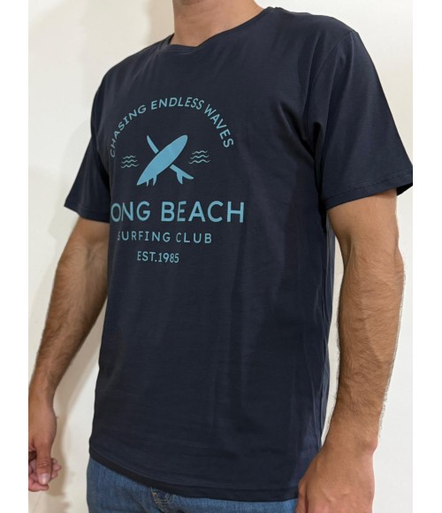 CAMISETA  AZUL LONG BEACH