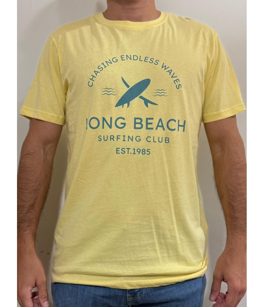 CAMISETA  AMARILLA LONG BEACH