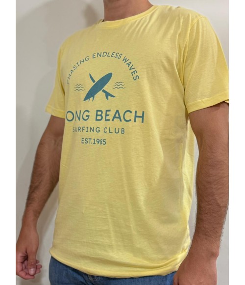 CAMISETA  AMARILLA LONG BEACH