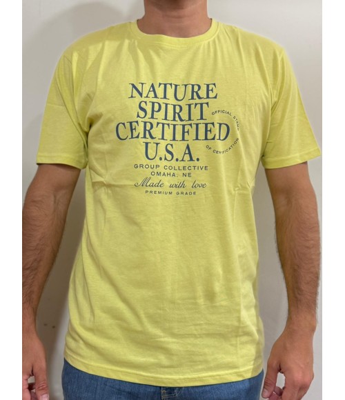 CAMISETA AMARILLA NATURE SPIRIT