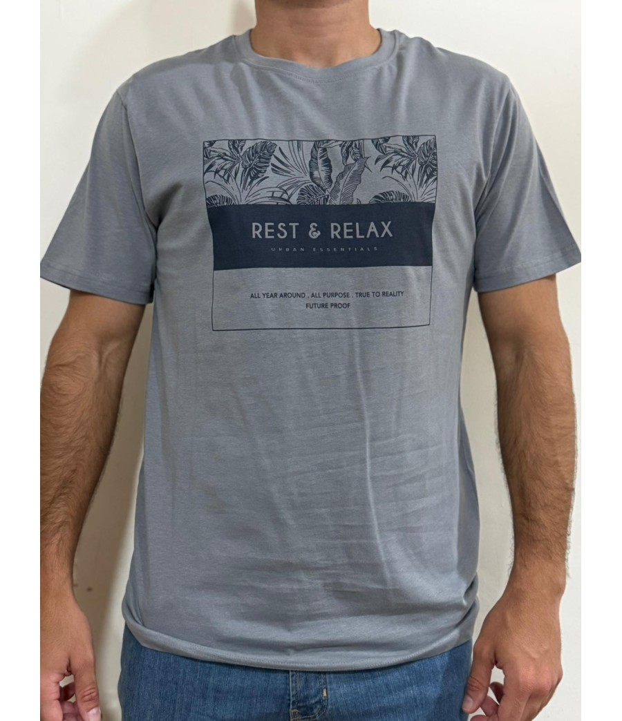 CAMISETA AZUL REST & RELAX