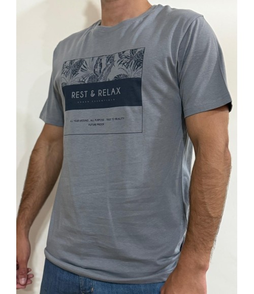 CAMISETA AZUL REST & RELAX