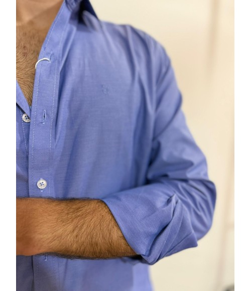 CAMISA AZUL OXFORD PINPOINT