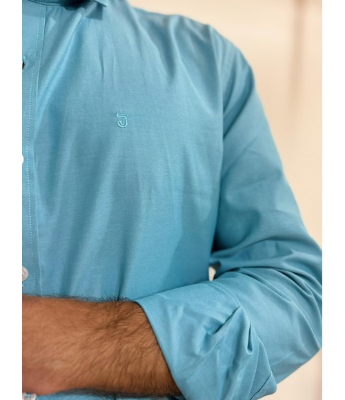 CAMISA CELESTE OXFORD PINPOINT