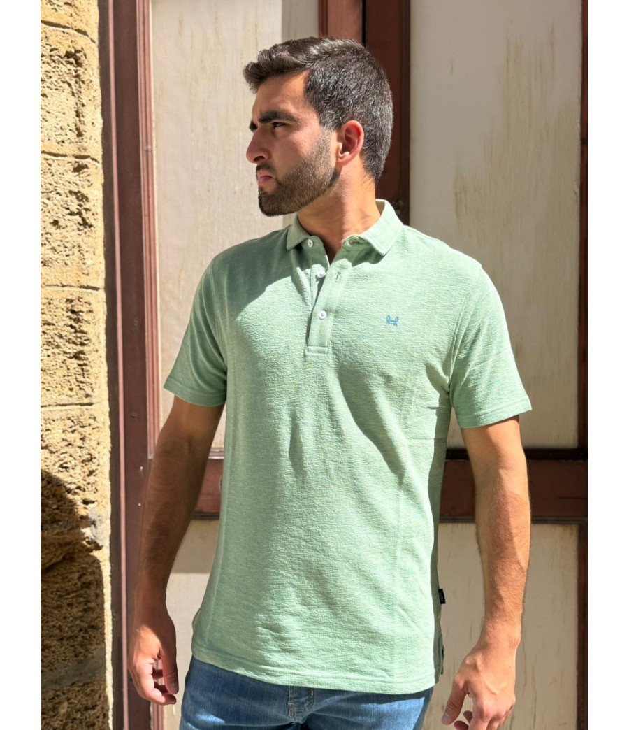 POLO TEJIDO TOALLA - CUSTI VERDE