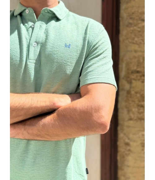 POLO TEJIDO TOALLA - CUSTI VERDE